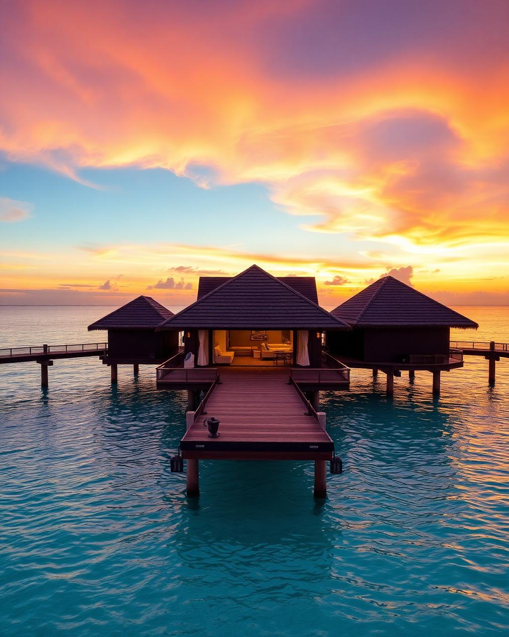 Maldives overwater villa